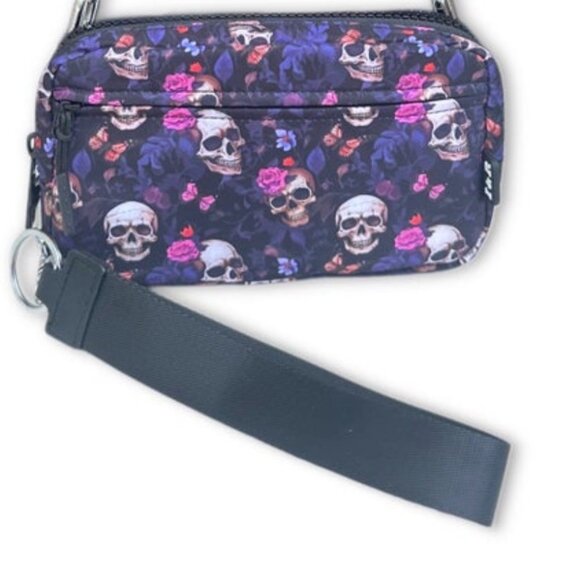 Iris & Rainbow Carry All Wallet - Blooming Skulls - Picture 1 of 4